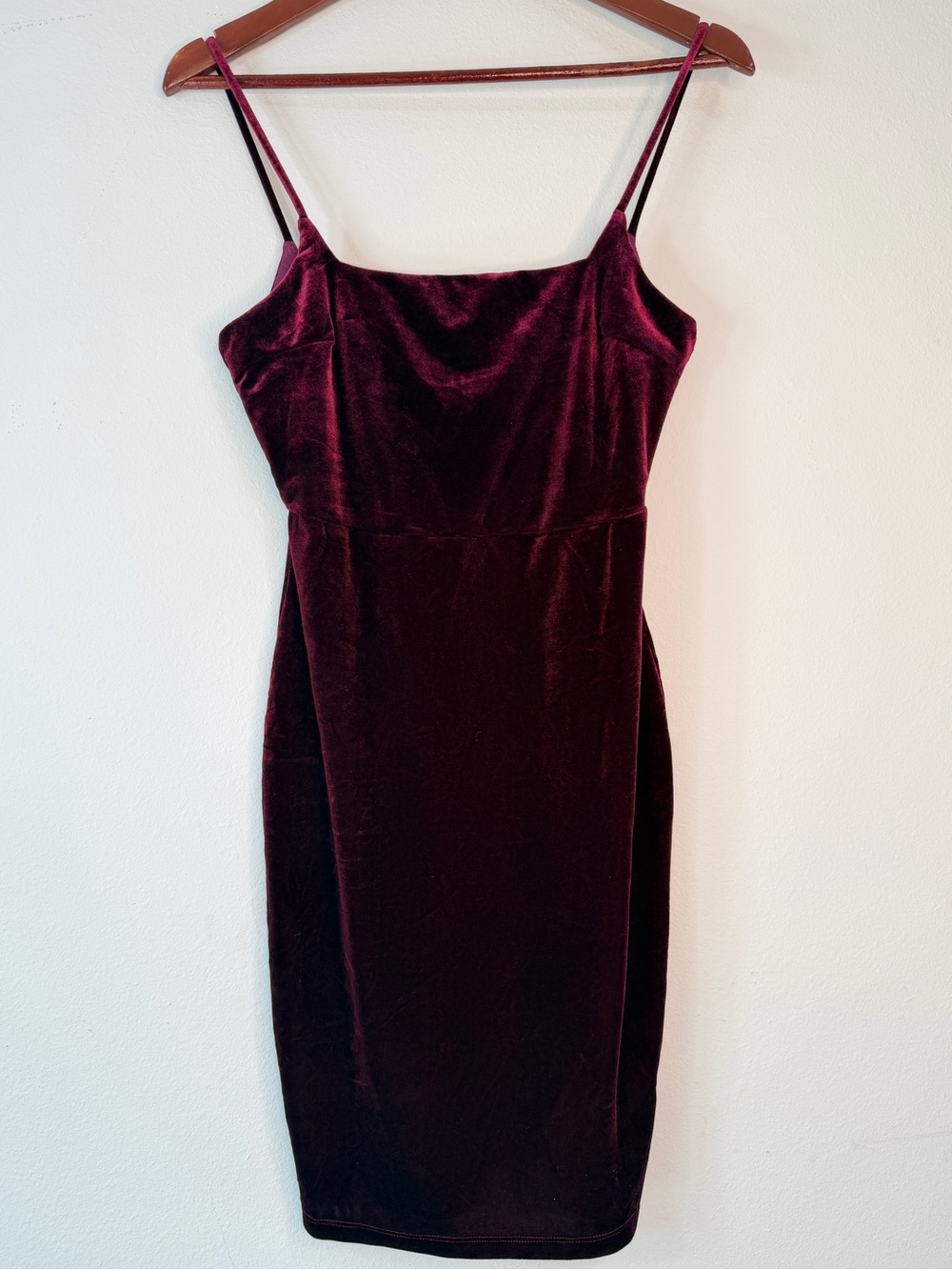 Lulus Burgandy Velvet Bodycon Mini Dress Whimsigoth Fairy Glam Womens Medium
